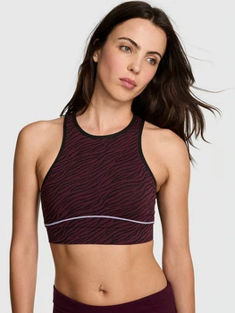 Спортивное топ для фитнеса женский Victoria's Secret 726173508 L Бордовый/Черный (1159864234)