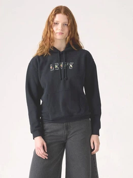 Худи на флисе женское Levi`s 296027803 2XL Серое (1159893709)