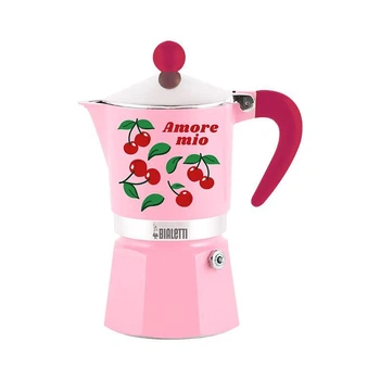Гейзерна кавоварка Bialetti Rainbow Pink Cherries 3TZ 0006666