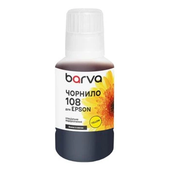 Чернила Barva Epson 108 140 мл, yellow, special, OneKey (E108-1012)