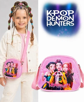 Сумка Кпоп Охотиницы на демонов KPop Demon Hunters для девочки через плечо подростковая, розовая (SVS)