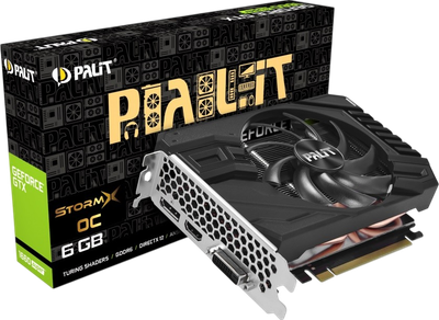 Відеокарта GeForce GTX 1660 Super 6GB Palit StormX OC (NE6166SS18J9-161F) Б/В