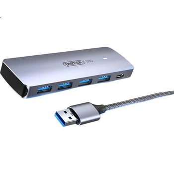 USB-концентратор UNITEK USB 3.2, 10 Гбіт/с, з блоком живлення Type-C, кабель 1 м