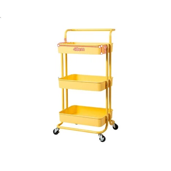 Стеллаж MAXCOOK MCZW2904 кухонный трехъярусный, с сетчатой корзиной, выдвижной