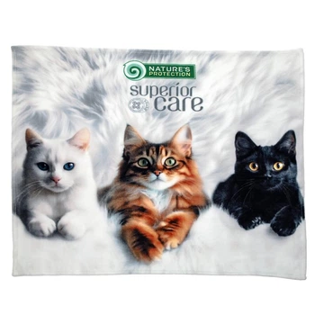 Плед Nature's Protection Superior Care з кошенятами білий 127 х 152 см