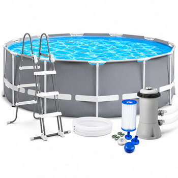 Бассейн каркасный Intex Prism Frame Pool 26716 366*99 см с лестницей и фильтр насосом