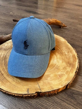 Кепка Бейсболка Мужская Женская Polo Ralph Lauren с тканевым ремешком джинсовая 4283