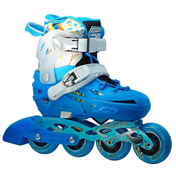 Детские раздвижные ролики Flying Eagle S6S Junior размер 28-32 Синие