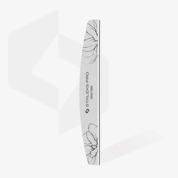 Пилка для нігтів мінеральна 150/180 грит півмісяць Staleks PRO EXPERT 40 , 1 шт