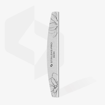 Пилка для нігтів мінеральна 80/80 грит півмісяць Staleks PRO EXPERT 40 , 1 шт