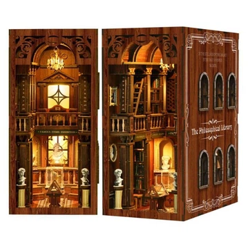 Бук Нук Бібліотека філософської класики Book Nook The Philosophical Library DIY Інтер'єрний конструктор BV02-014