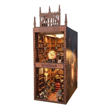 Бук Нук Зоряна бібліотека Book Nook Starry Sky Library DIY Інтер'єрний конструктор CN-06
