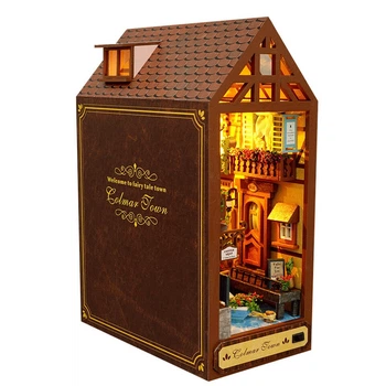 Бук Нук місто Кальмар книжковий куточок Румбокс DIY Colmar Town Book Nook TC-16