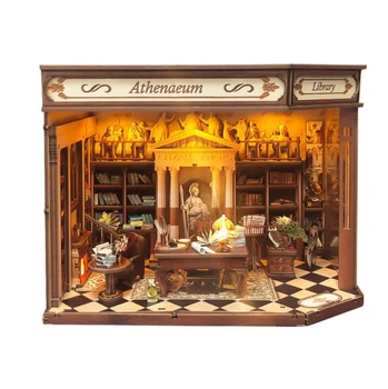 Бук Нук Кабінет Афіни Інтер'єрний конструктор Book Nook Athenaeum Cabinet DIY SJ-038