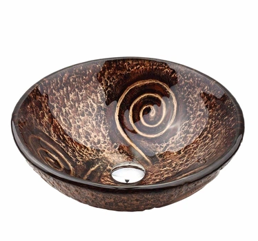 Умывальник стеклянный Kraus Multi-Color 432х432 мм GV-650-19MM