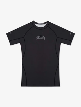 Рашгард MANTO Varsity с коротким рукавом черный XL