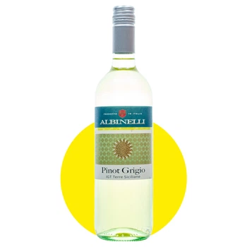 Вино Альбинелли Пино Гриджо Терре Сичилиане/Albinelli Pinot Grigio Terre Siciliane белое сухое, 0,75 л, 12%