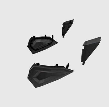 Вставки для нижней половины дверной панели Polaris RZR 900 1000 XP S Turbo 14-23 #2879509