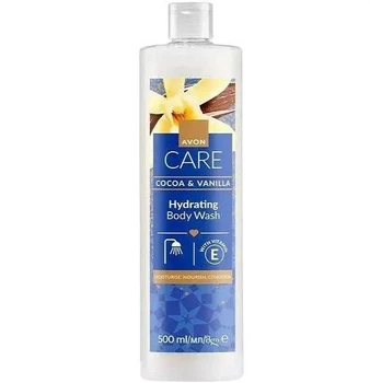 Зволожувальний гель для душу Avon Care Cocoa & Vanilla Hidrating Body Wash з олією какао та екстрактом ванілі 500 мл