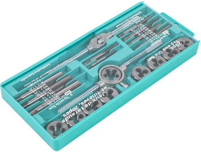 Набор инструментов Tap and Die Set M3-M12 для нарезки резьбы 20 предметов (3_08395)