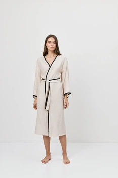 Жіноча туніка-кімоно Aruelle Horizon gown XL бежевий