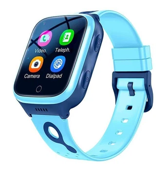 Дитячий смарт годинник Lemfo M14D з GPS, сім картою, HD камерою, прослушкою, акумулятором 1000 мАг та роботою до 7 днів Синій