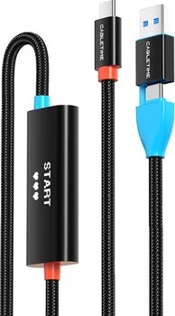 Карта видеозахвата CABLETIME USB A+C - USB-C 1080p (CC19L) (CA916535)