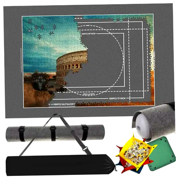 Коврик для пазлов 115 х 67 см с сортерами для хранения и сборки Malatec HM-0156