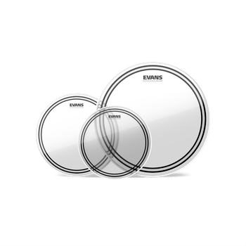 Пластик для бас-барабана Evans EC2S Clear Standard Tom Pack (12", 13", 16")