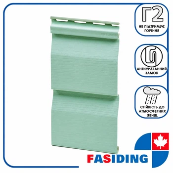 Сайдинг ПВХ FaSiding Standard Папоротник 3.85 м виниловый под дерево