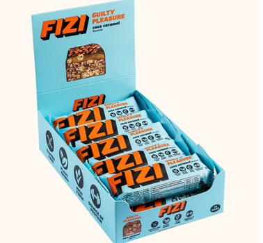 Бокс батончиков FIZI GUILTY PLEASURE Coco Caramel 10шт