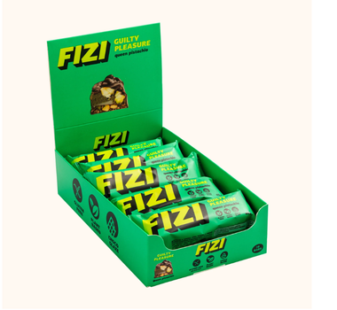 Бокс батончиков FIZI GUILTY PLEASURE Queen Pistachio 10шт