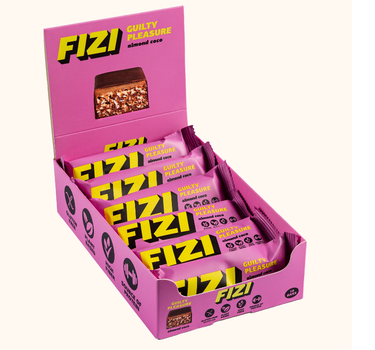 Бокс батончиков FIZI GUILTY PLEASURE Almond Coco 10шт