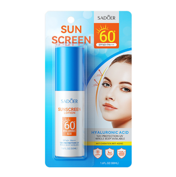 Солнцезащитный лосьон с гиалуроновой кислотой SPF60 PA+++, SADOER