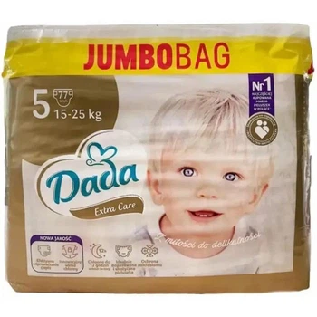 Подгузники детские Dada 5 extra care Jumbo Bag 15-25 кг 77 штук памперсы дада премиум для детей