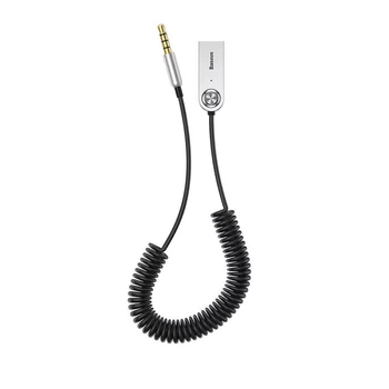 Bluetooth-адаптер в автомобиль Baseus Wireless Adapter BA01 AUX Bluetooth Receiver (Silver)
