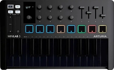 MIDI-клавіатура Arturia MiniLab 3 Deep Black Special Edition (24-01-30-01)