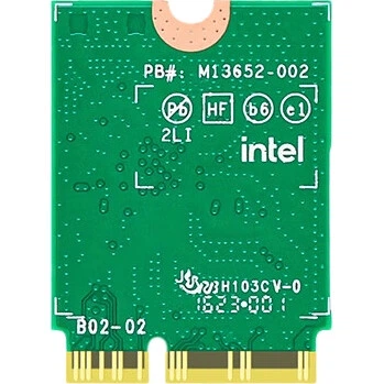 Бездротова мережева карта EB-LINK Intel AX211 для ноутбука, інтерфейс 5374M M.2 CNVIo2, гігабітна тридіапазонна мережева карта WiFi6E, Bluetooth 5.3, внутрішній модуль комп'ютера