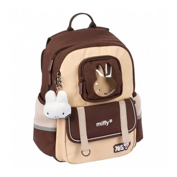 Рюкзак шкільний ортопедичний Yes S-104 Miffy Bunny, для дівчаток, коричневий/бежевий (550258)
