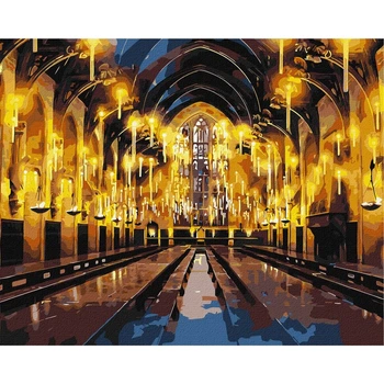 Картина по номерам Идейка Harry Potter. Большой зал © Warner Bros., 40x50 см (KHO5233)
