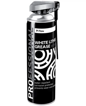 Смазка литиевая с PTFE PiTon White Lithium Grease спрей 500 мл