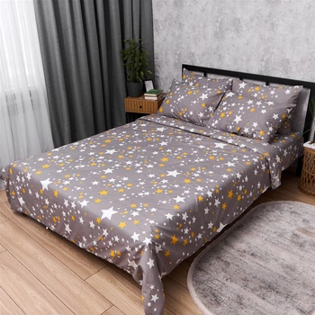 Комплект постельного белья Moon&Star Полуторный 143x210 наволочки 2x70x70 Starlight Dream Полисатин Premium (MS-820016572)