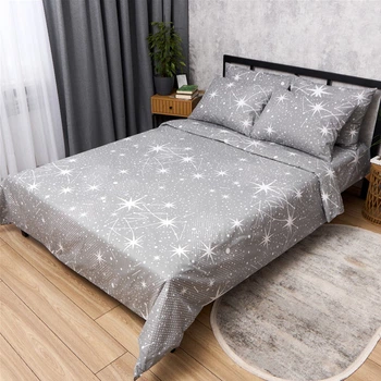 Комплект постільної білизни Moon&Star Сімейний 160x220x2 наволочки 2x50x70 Starfall Бязь Gold Люкс (MS-820015361)
