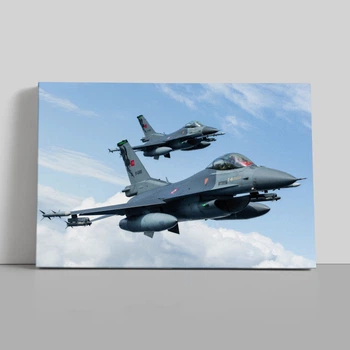 Интерьерная картина Истребитель F-16 Fighting Falcon, военная авиация, 28×42 см (id4285)