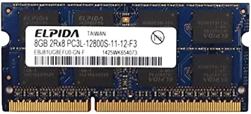 Оперативна пам'ять б/в SO-DIMM Elpida 8Gb DDR3L 1600MHz PC3-12800S CL11 (EBJ81UG8EFU0-GN-F)