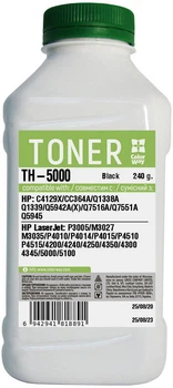 Тонер ColorWay совместимый HP LJ 5000/5100 240 г Black (TH-5000)