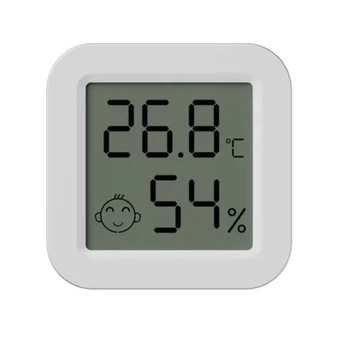 Датчик умный - WI-FI термометр гигрометр Tuya TH05 (43*43*10 мм) черно-белый дисплей