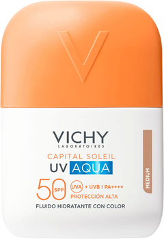 Fluid przeciwsłoneczny do twarzy Vichy Capital Soleil UV Aqua SPF50+ tonujący Medium 50 ml (3337875940177)