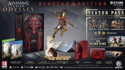 Диск для PlayStation 4 - Assassin's Creed Odyssey Spartan Edition, Б/У
