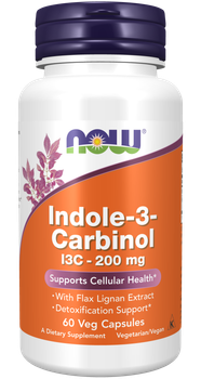Now foods Indole-3-carbinol, I3C 200 mg, индол-3-карбинол 200 мг 60 капсул